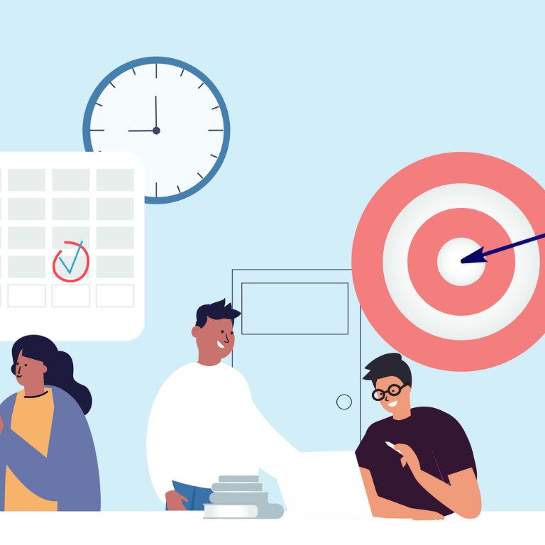 illustrations that indicated obstacles in teaching, such as time, planning, focus, etc.